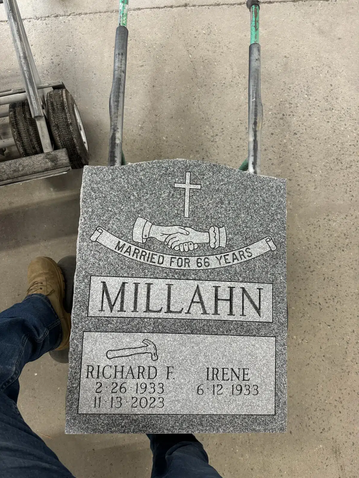 Granite Headstone Examples hand-carved by Headstone Gallery in NJ — image 2