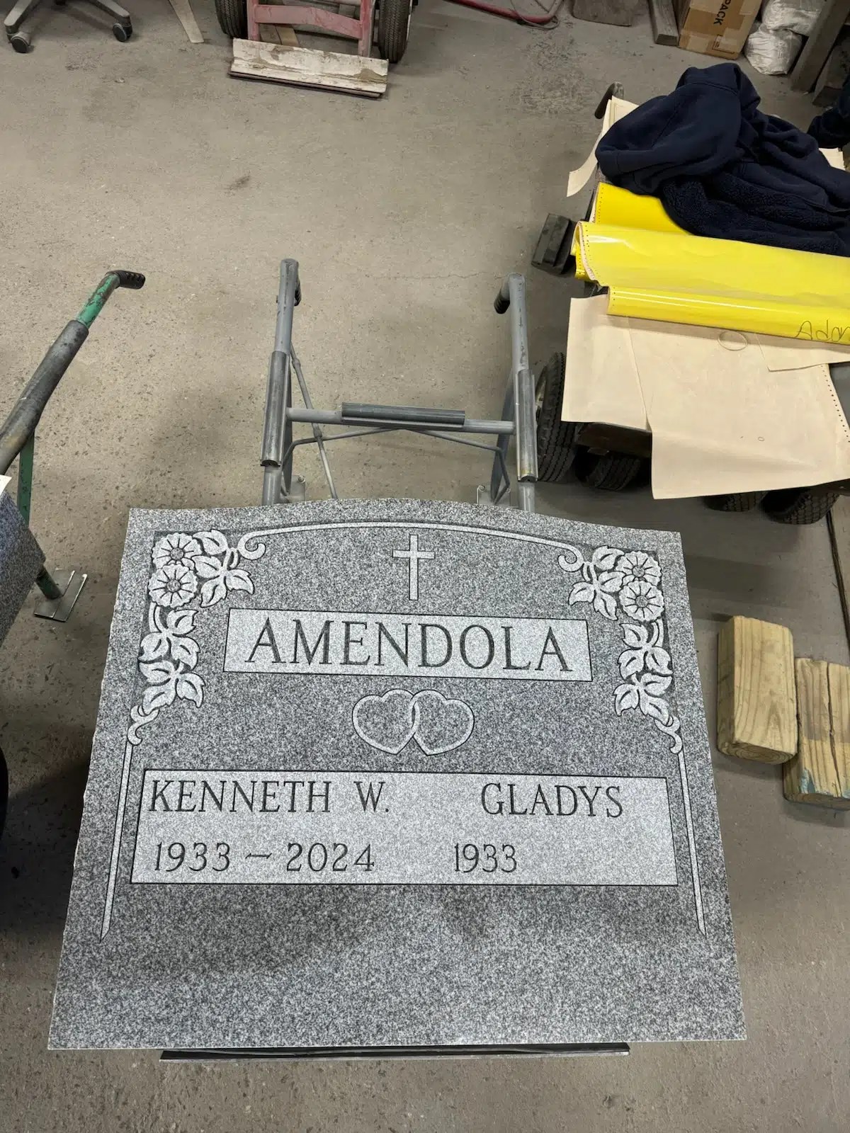 Granite Headstone Examples hand-carved by Headstone Gallery in NJ — image 2